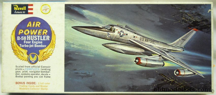 Revell 1/94 Convair B-58 Hustler - Master Modelers Air Power Issue, H143-129 plastic model kit